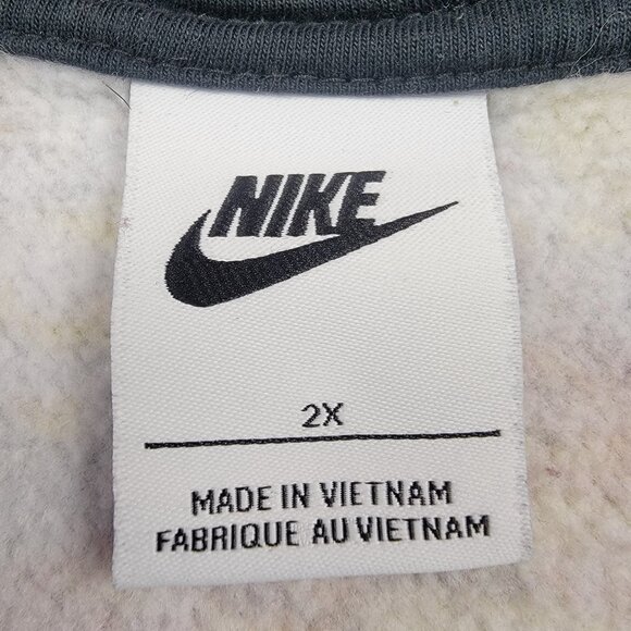 Nike Sweatshirt Womens 2X Gel Revival Crop Logo Crewneck Outdoor Sports - Picture 2 of 14